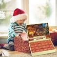 thumbnail image 3 of Caja de calendario de Navidad para niños, cuenta regresiva de 24 días, rompecabezas sorpresa, 1008 piezas, Papá Noel, regalo sorpresa novedoso, 3 of 4