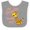 Heather and White, variant on Inktastic My Grandpa Loves Me- Cute Giraffe Boys or Girls Baby Bib
