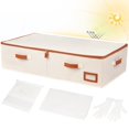 thumbnail image 1 of Caja de almacenamiento para vestido de novia grande con guantes de microfibra 20 hojas papel sin ácido bolsa a prueba de polvo, 1 of 8