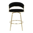 thumbnail image 6 of Jie Counter Stools for Kitchen Counter, Counter Height Chairs, Bar Stools Set of 2, Counter Height Chairs, Bar Stools for Kitchen Island, Black and Gold Bar Stool, 6 of 10