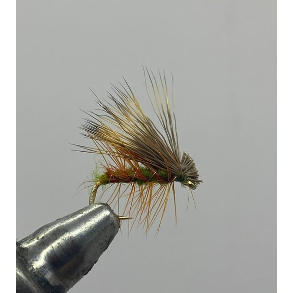 One Dozen (12) - Elk Hair Caddis - Olive - Dry Fly