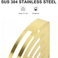 thumbnail image 5 of Bathroom Corner Shelf Shower Caddy 2 Pack, No Drill 304 Stainless Steel Shower Organizer with 2 Hooks (Gold), 5 of 7