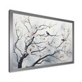 thumbnail image 2 of Designart "Grey Floral Springtime Songbirds' Haven III" Landscapes Framed Wall Art Decor - Country Grey Tree Entryway Framed Wall Art Print, 2 of 6