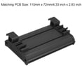 thumbnail image 2 of Uxcell DIN Rail Mount Carrier for 110mm x 72mm PCB, Housing, Bracket, Black, 2 of 4