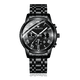 thumbnail image 1 of Reloj Con Fechador Correa Metálica Hombre Negro Malubero  material de la carcasa metalico, 1 of 3