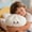 Yellow_Hot#2753, variant on Big Bun Shaped Throw Pillow – Soft Plush Decorative Cushion for Sofa or Bed, Cute Warm Pillow for and Adults, Cozy Home Decor and Gift