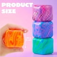 thumbnail image 4 of Joyfy 4 Pack Swirl Cube Squishy Toys, Colorful Sensory Fidget Stress Relief Toys, Squeeze Cubes for Kids Adults, Classroom Rewards, Party Favor Gifts, 4 of 9