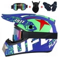 thumbnail image 1 of Casco de Motocross Enduro SVIII/BGREY3609 Incluye Goggles, Bacalava, Guantes , 4 Piezas E n 1, 1 of 7
