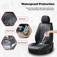 thumbnail image 3 of 2023 for Subaru Forester Seat Covers PU Leather Upholstery Protection Tailored Fit Driving Comfort Airbag Compatible, 3 of 9