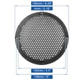 thumbnail image 2 of 2uds 6'' Coche Plástico Audio Altavoz Cubierta Malla Parrilla Cuerno Guardia Negro, 2 of 7