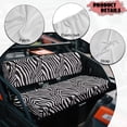 thumbnail image 5 of FKELYI Zebra Print UTV Seat Cover Waterproof Powersports Seats Covers Anti-Dust Mule Bench Seat Cover Compatible with Mule SX 2017-2023 Interior Decor, 5 of 7