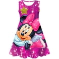 thumbnail image 1 of Disney Minnie Mickey Mouse falda con estampado 3D mujer niña Minnie Mickey lindo vestido encantador niños vestido para niña 1-10 años 6M Gao Jinjia LED, 1 of 2