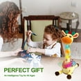 thumbnail image 3 of TOOPOOT Dancing Giraffe Toy Stuffed Plush – Twisting dance, repeats speech, 10 kids' songs, adjustable volume, portable for picnics/parties (1PC), 3 of 8