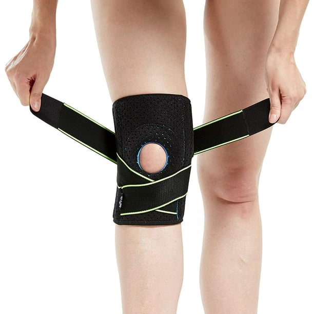 Knee Brace with Side Stabilizers & Patella Gel Pads for Knee