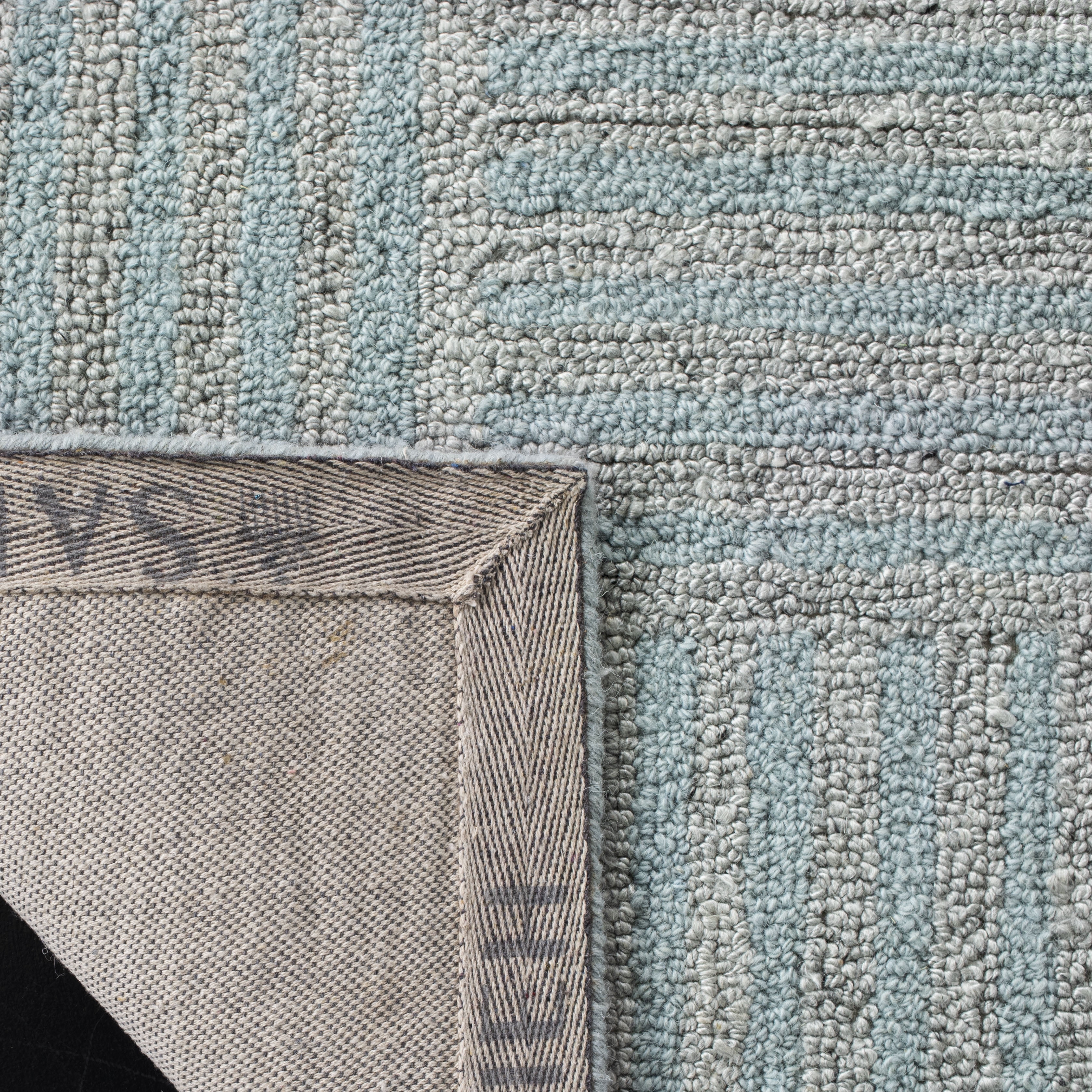 SAFAVIEH Abstract Benedict Geometric Area Rug, Blue/Gray, 6' x 6' Square
