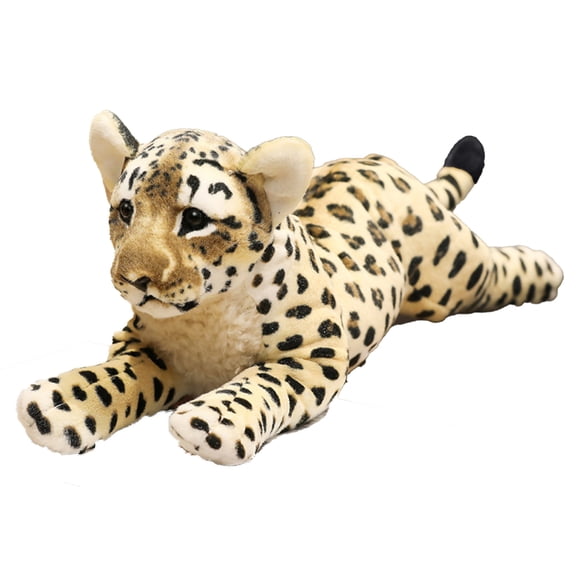 Cheetah Stuffed Animal, 16" Leopard Stuffed Animal Cheetah Plush Toy Cute Pillow Giant Realistic Jaguar Plush Stuffy Birthday Gifts for Kids Girls Leopard