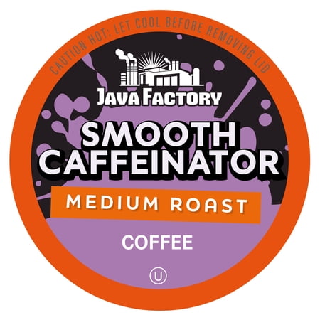 Java Factory Flavored Coffee Pods, Compatible with Keurig Brewers, Smooth Caffeinator 40-Pack