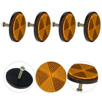 IDEANATEGRATE Rear Safety Warning Reflector Reflectors Multi 4Pcs 2.4x2.4in