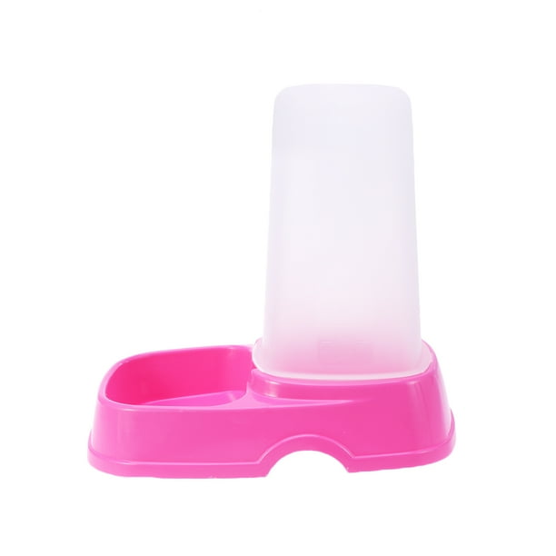 EeaseMX Comedero automático para mascotas, dispensador de comida para perros y gatos (rosado)