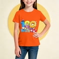 thumbnail image 5 of RXMEKW T-Shirt Imprimé pour Filles Manches Courtes Col Rond Haut Décontracté pour Enfants en Polyester avec Design Graphique Beigne pour la Saison Scolaire Printemps et Été, 5 of 5