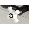 thumbnail image 4 of Kingston Brass KS612ORB Kingston Two-Handle 2-Hole Wall Mount Bar Faucet in Oil Rubbed Bronze, 4 of 8
