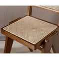 thumbnail image 6 of Dayalane 26" Rattan Counter Height Bar Stools Set of 2, French Bar Stools with Cane Back, Wooden Farmhouse Kitchen Chairs Counter Stools with Footrest for Kitchen Island Bistro Bar, Walnut, 6 of 8