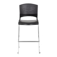 thumbnail image 2 of Boss Office Stool with Chrome Frame in Black, 2 of 6