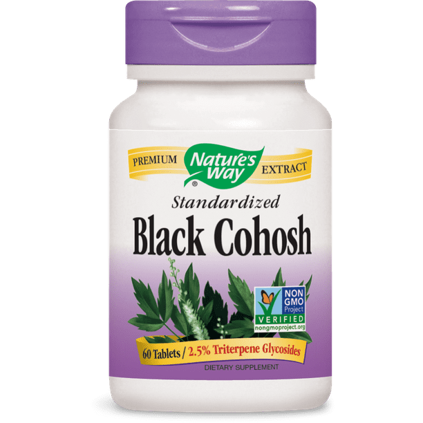 Nature S Way Black Cohosh Standardized Non Gmo Project Verified Tru Id Certified 60 Ct Walmart Com Walmart Com