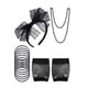 thumbnail image 1 of Yuarrent 1 Juego de disfraces individuales de los años 80, luminosa, accesorios de Cosplay, ropa de propósito especial, accesorios de fiesta Kits de decoración para fiestas estilo 1 negro Yuarrent HA060875-04, 1 of 6
