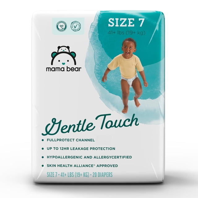 Pañales Mama Bear Gentle Touch Talla 7 Paquete con 20 Unidades