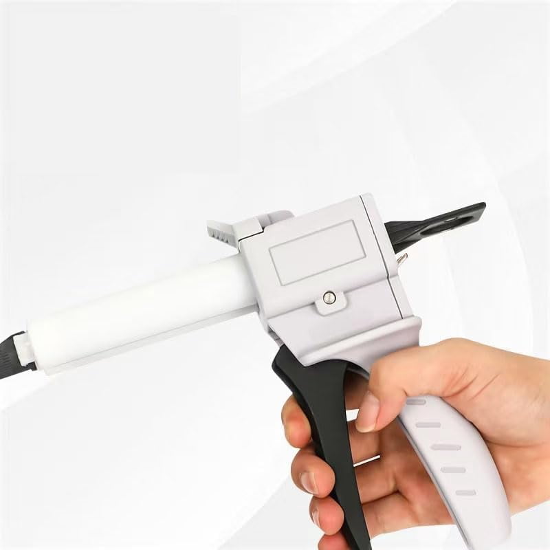 50 epoxy tube with applicator gun set | 1:2 ratio mixing gun with nozzle for glue, mold and resin