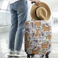 thumbnail image 2 of Yorkie Dog and Flower Florals Luggage Cover Fashion Suitcase Cover Baggage Covers Fit 25-28 Inch Luggage (Go Travel), 2 of 5
