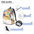thumbnail image 4 of Yiaed USA MAP Print Backpack, Premium Laptop Backpack, Travel Backpack for Women, Lightweight Backpacks, Comfortable Back Pack-Small, 4 of 7
