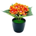 thumbnail image 1 of Visland Artificial Plants Bonsai Artificial Hydrangea Flowers in Mini Potted Plant for Home Party Wedding Office Table Décor, 1 of 4