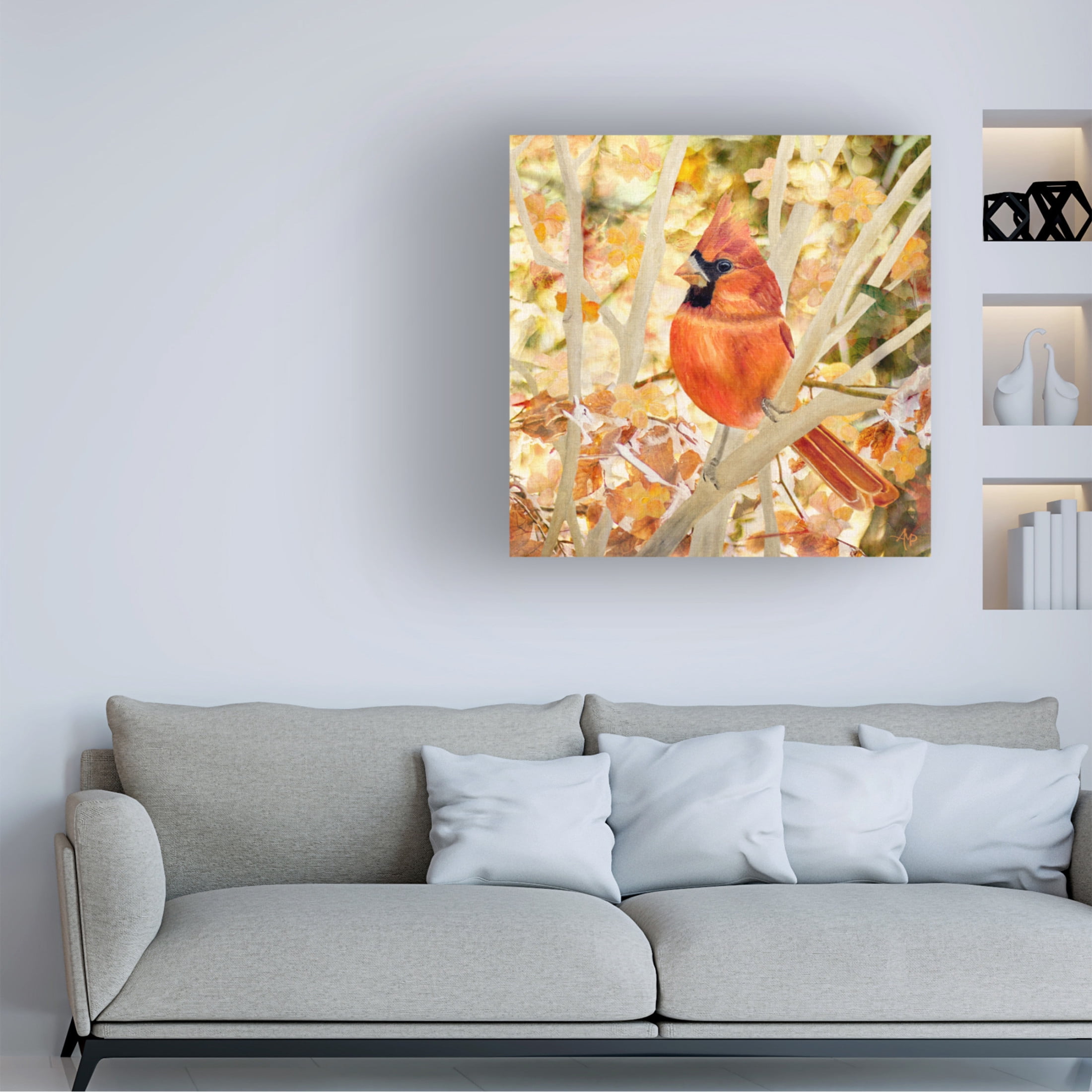 Canvas Wall Art - Angeles M. Pomata 'Entwined In Leaves' Wall Art for Living Room, Bedroom, or Office Décor by Trademark Fine Art - 24 x 24 Inches