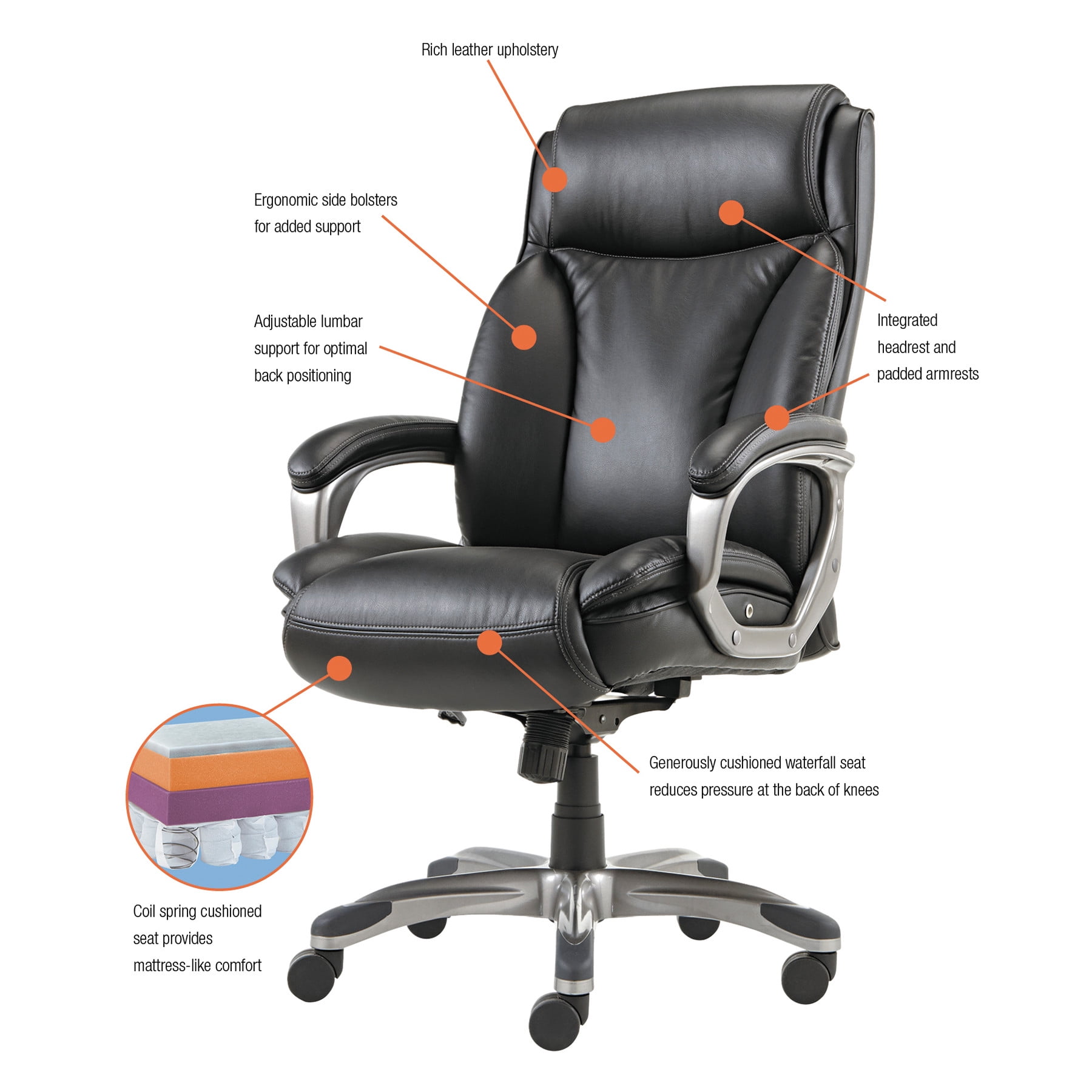 cushioned office chair