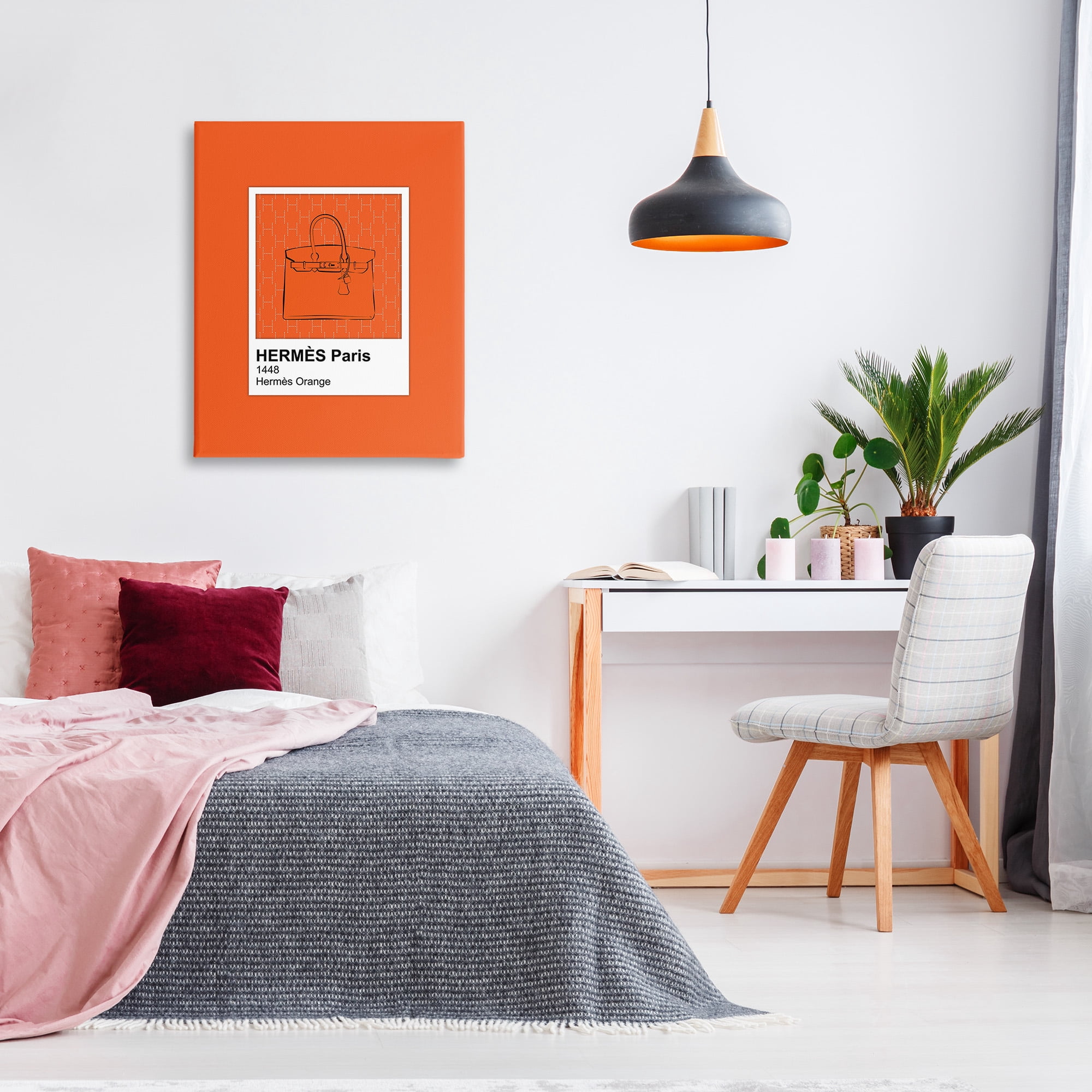 Stupell Industries Orange Fashion Hue Beauty & Fashion Painting Gallery Wrapped Canvas Art Print Wall Art, 30 x 40
