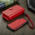 thumbnail image 7 of Mignova iPhone XS/X case,2-in-1 Zipper Wallet Case for iPhone XS/X 5.8 inch PU Case Removable - Leather Flap Wallet Case Cover(Red), 7 of 7