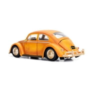 Jada Toys Transformers Bumblebee Volkswagen Beetle Die-cast Car, 1:24 Scale Vehicle & 2.75 Charlie Collectible Metal Figurine