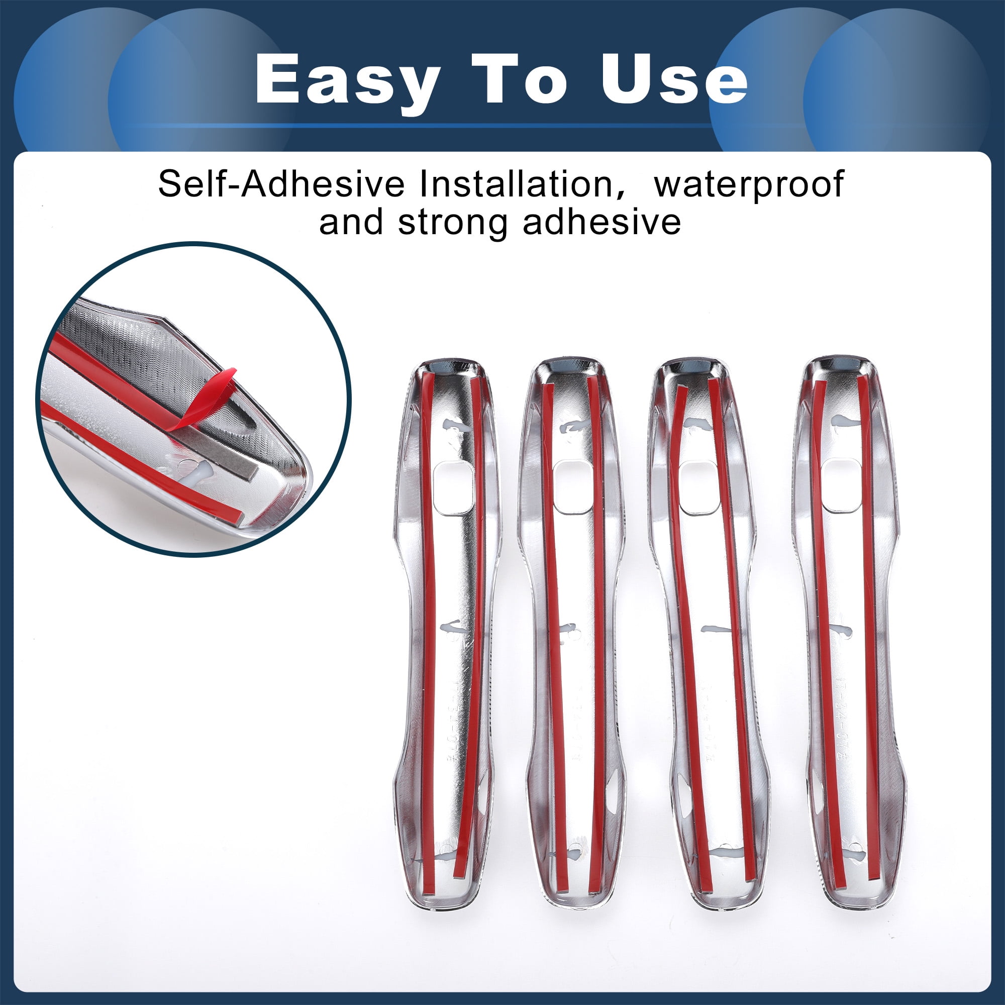 Unique Bargains Car Door Handle Cover Trim for Volvo XC60 XC90 S90 V90 2018-2023