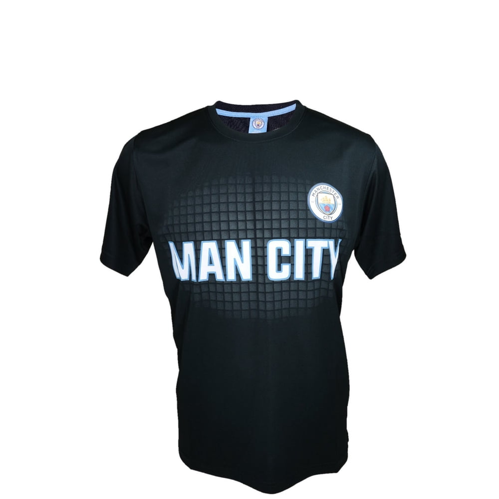 Icon Sports Men Manchester City Licensed Soccer Poly Shirt Jersey