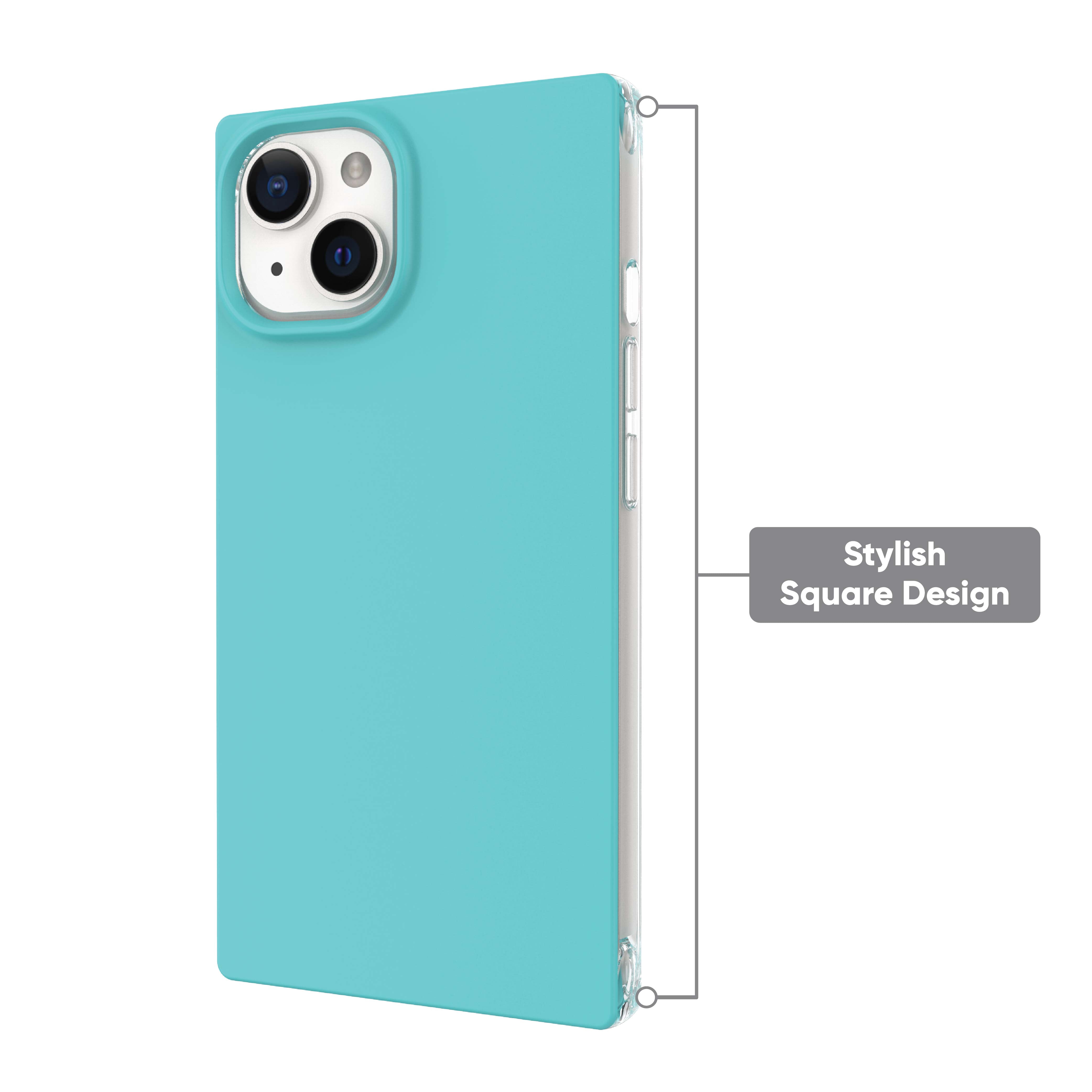 onn. Square Phone Case for iPhone 14 / iPhone 13 - Teal