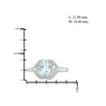 thumbnail image 2 of JewelersClub 1 1/7 Carat T.G.W. Aquamarine And White Diamond Accent Sterling Silver Ring, 2 of 4