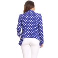 thumbnail image 4 of Women's Pattern Print Casual Office Long Sleeve Open Front Blazer Jacket/Made in USA, 4 of 5