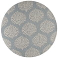 thumbnail image 1 of Momeni Veranda 9' X 9' Round Contemporary Hand Hooked Rug in Blue, 1 of 4