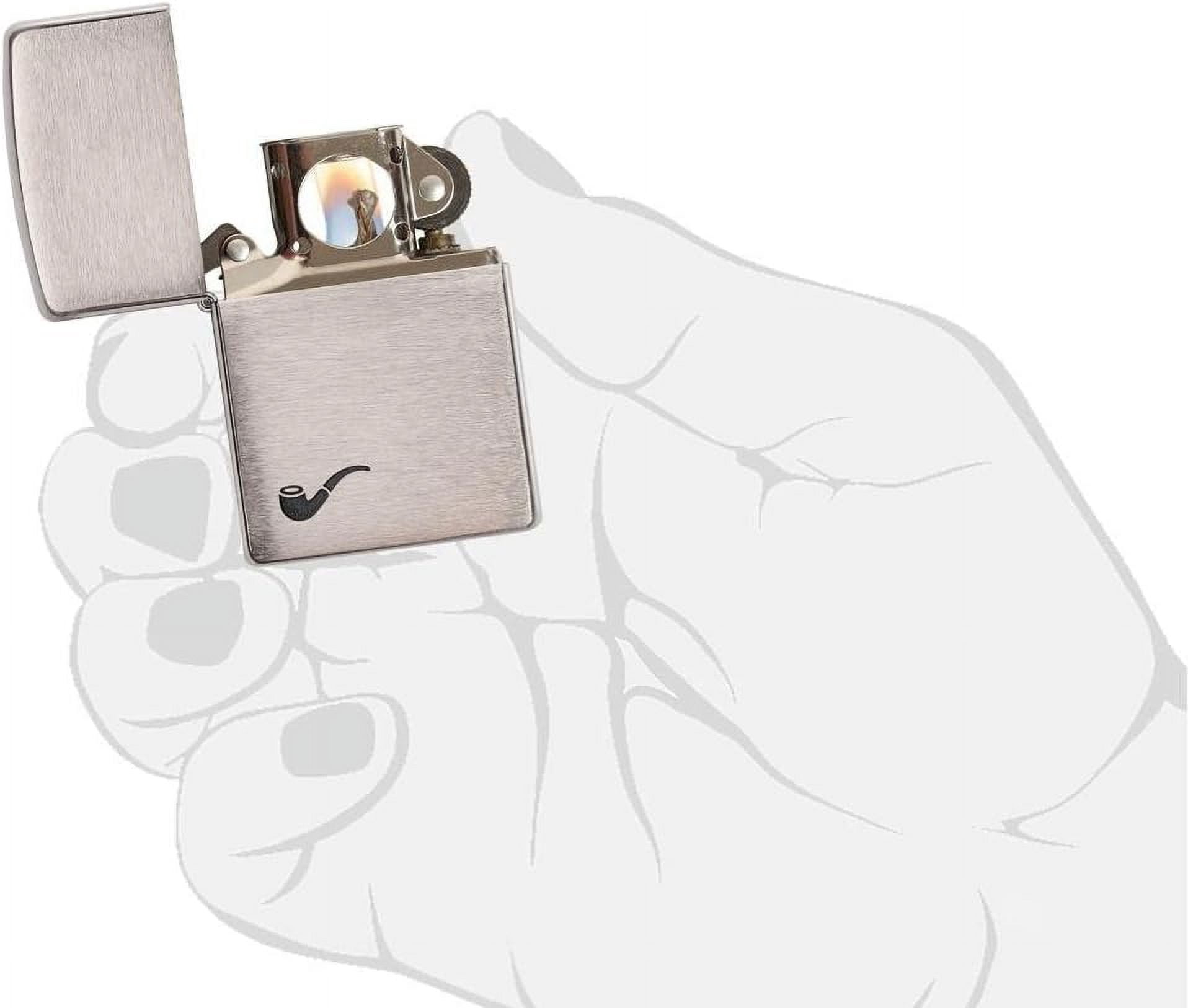 Zippo Lighter- Pipe Design Pipe Insert Windproof Lighter (Pipe Brushed 200PL)