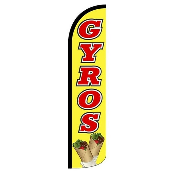 Gyros Windless flag Without Pole Advertisement /Business Flags | Feather Flag |