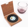thumbnail image 4 of Record Coasters,6 Pieces Of Retro Style Vinyl Coasters-4.13 Inch, 4 of 4
