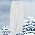 thumbnail image 5 of Mepaouo Womens Plush Warm Pajama Pants Fluffy Soft Fleece Sleep Pant Lounge Pj Bottoms(White,S), 5 of 5