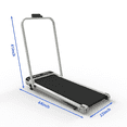 thumbnail image 2 of Kdymod 3 in 1 Under Desk Treadmill with Incline, Foldable Walking Pad for Home Office, 2.5HP Quiet Motor with Handle Bar, 0.6-5.0 MPH Speed, Remote Control & LED Display, 2 of 6